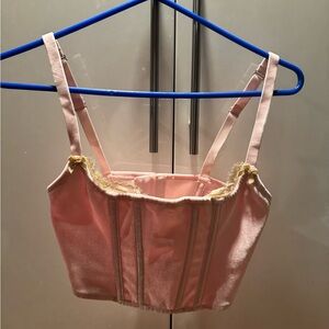 SKIMS Pink Corset Top